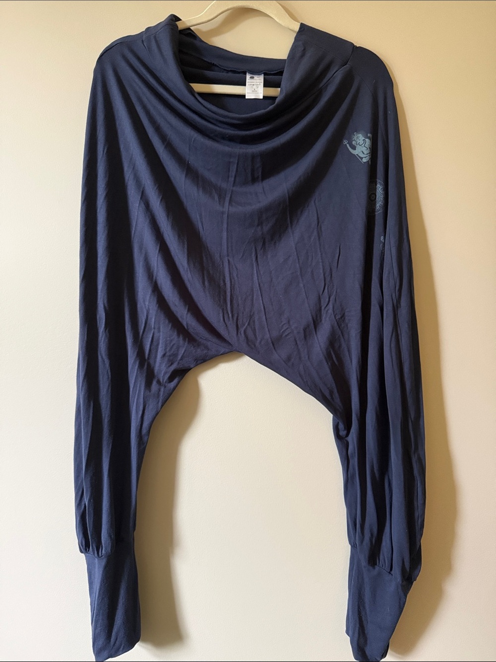 Draped Navy Women's Track Pants & Joggers by
